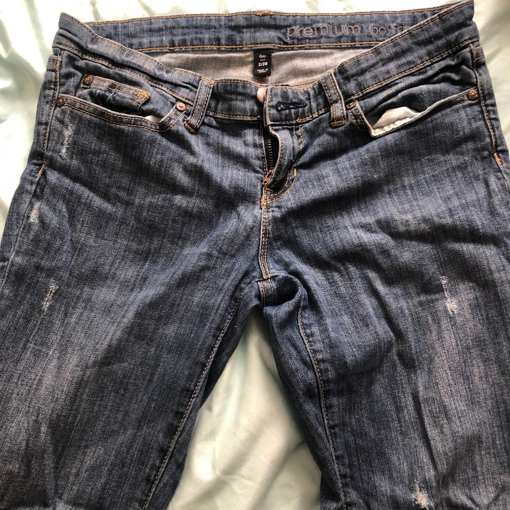 Boyfriend fit loose summer jeans